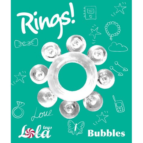 Прозрачное эрекционное кольцо Rings Bubbles